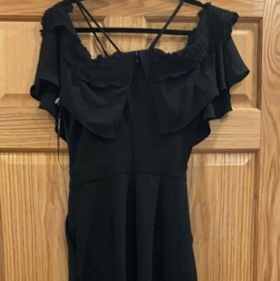 Josie Natori Core Crepe With Lace  Jumpsuit - Picture 7 of 11